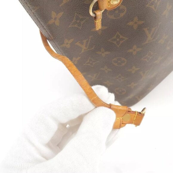 Auth Louis Vuitton Monogram Neverfull MM Tote Bag Brown - Picture 10 of 13